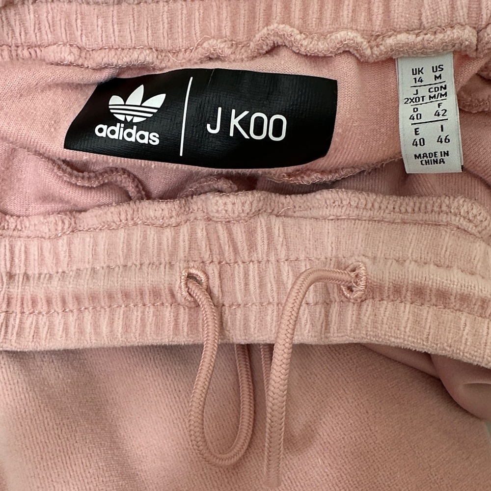 Adidas Originals x J KOO velour ruffle track pants size M - Picture 13 of 13
